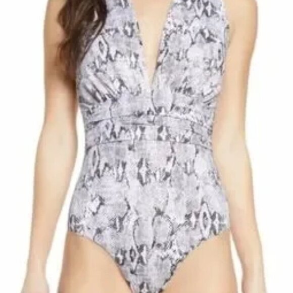 Women's Chelsea28 Snakeskin Print Bathing Suit - Picture 1 of 7
